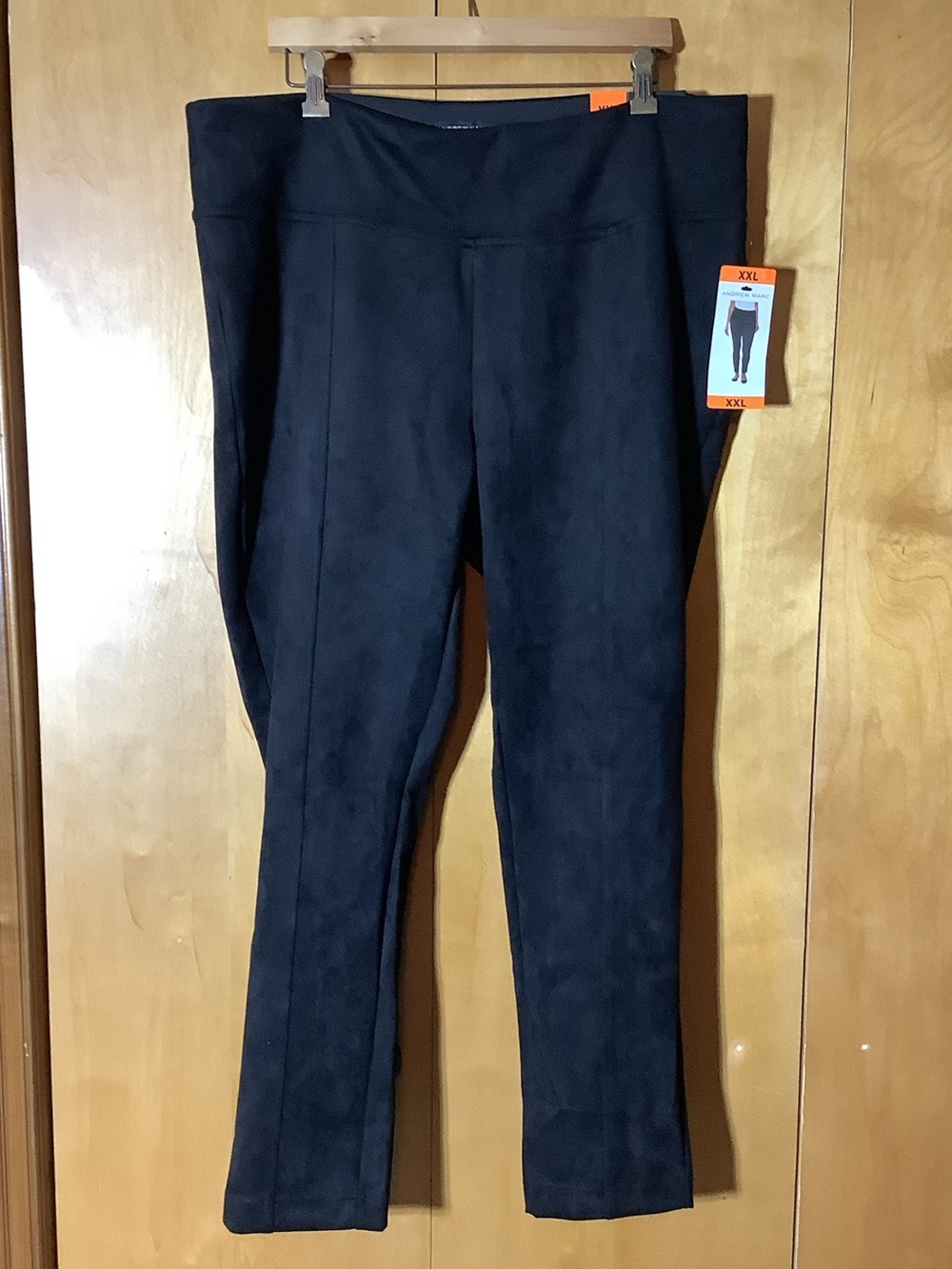 Andrew Marc black faux suede leggings, size XXL